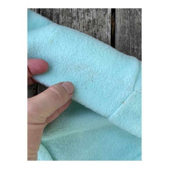 Vintage Green Fleece Footy Sleeper Full Zip 6-9 Months - Picture 5 of 9